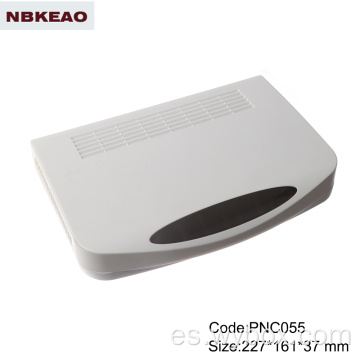 Caja de conexiones de montaje en superficie de caja de enrutador wifi IP54 cajas de plástico electrónicas cajas de abs para fabricación de enrutadores PNC055